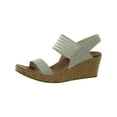 thumbnail image 1 of Skechers Womens Beverlee-Smitten Kitten Shimmer Platform Wedge Sandals, 1 of 5