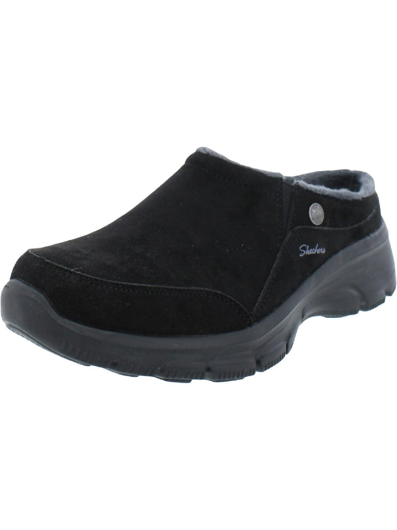 Skechers Womens Easy Going- Latte Faux Suede Slip On Sneakers