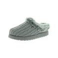 thumbnail image 1 of Skechers Womens Keepsakes Ice Angel Cable Knit Faux Fur Clog Slippers, 1 of 5