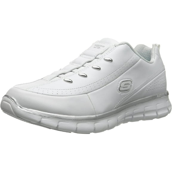 Skechers Womens Leather Casual Fashion Sneakers