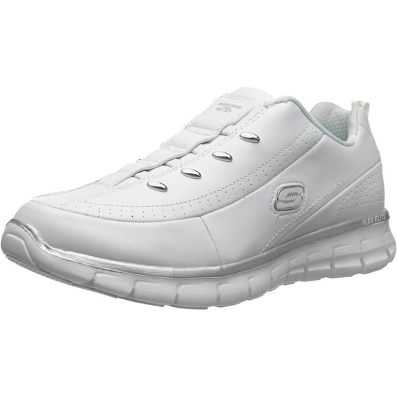 Skechers Womens Leather Casual Fashion Sneakers