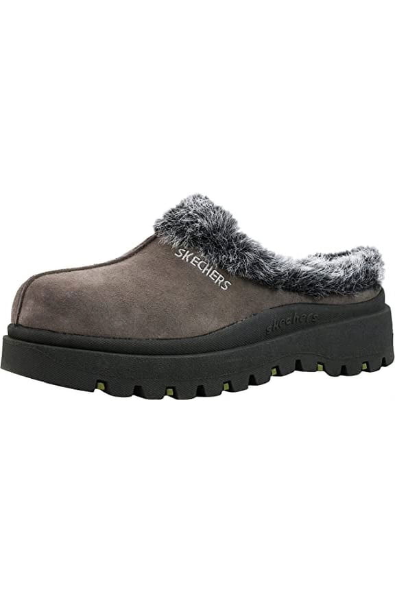 Womens Shindigs-Fortress Suede Clogs Gray 8.5 Medium (B,M)