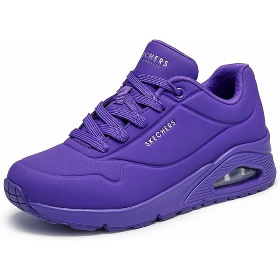 Skechers Uno-Night Shades Casual Sneakers for Women, Classic Sporty Style Lace-Up Shoes