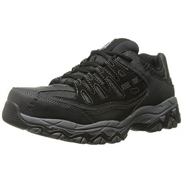 Skechers Work Men's Cankton Lace Up Athletic Steel Toe Safety Shoes ...