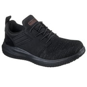 Skechers Work Men's Delson 3.0 Oteron Slip Resistant Bungee Slip On Sneakers (Wide Width Available)