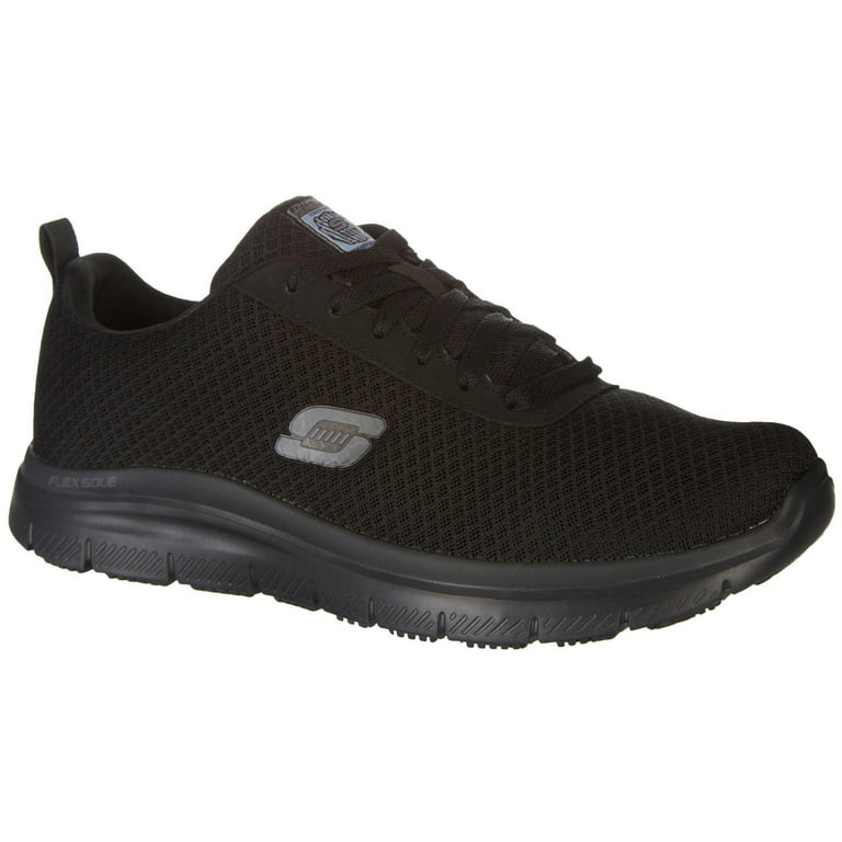 Skechers Men's Flex - Bendon Slip Resistant Athletic Work Shoes - Wide Available - Walmart.com