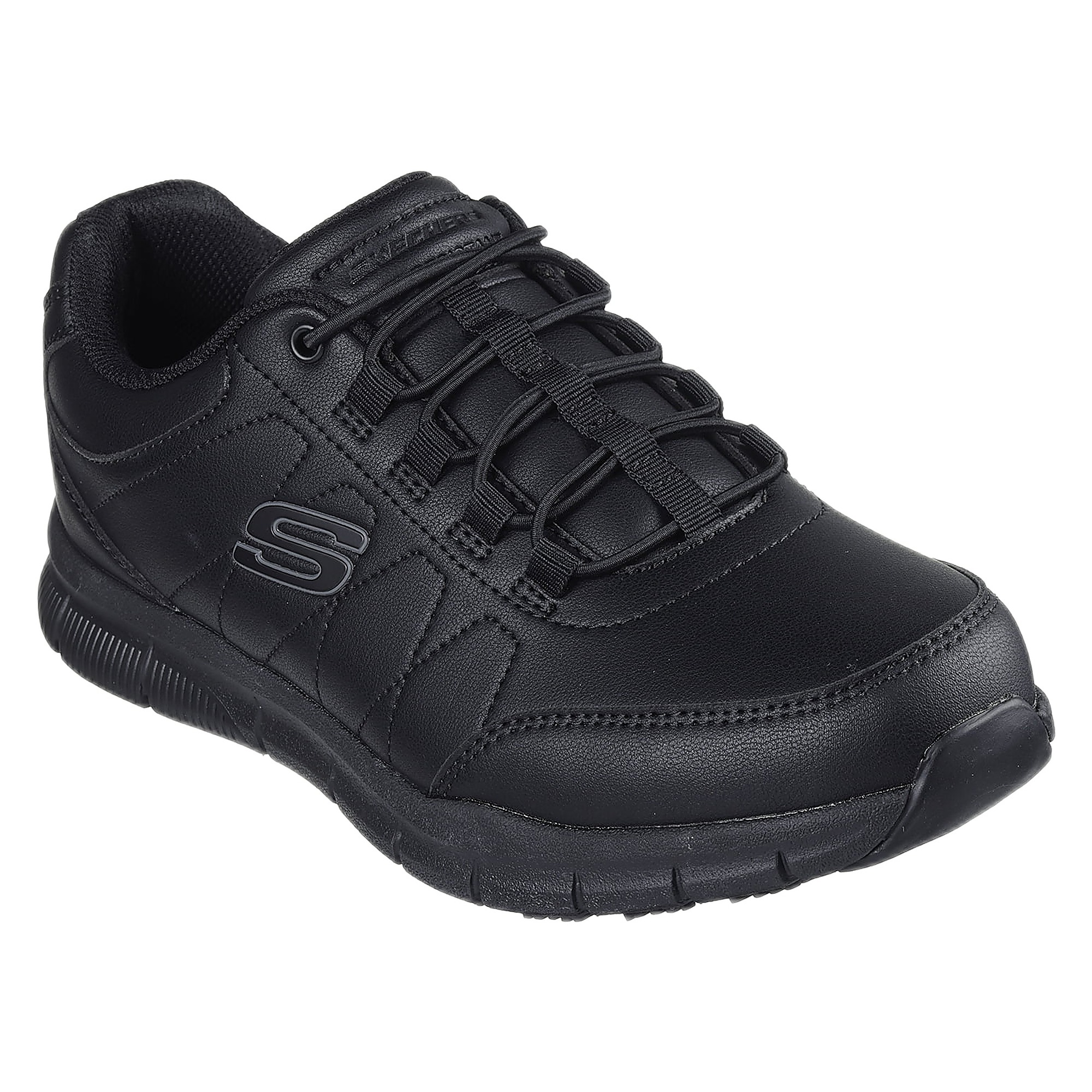 Zapatillas de trabajo sin cordones con elástico y suela antideslizante para hombre Nampa Osil (ancho amplio disponible)