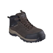 SKECHERS WORK Men's Relment Erett Lace Up Waterproof Safety Toe Hiker Boot
