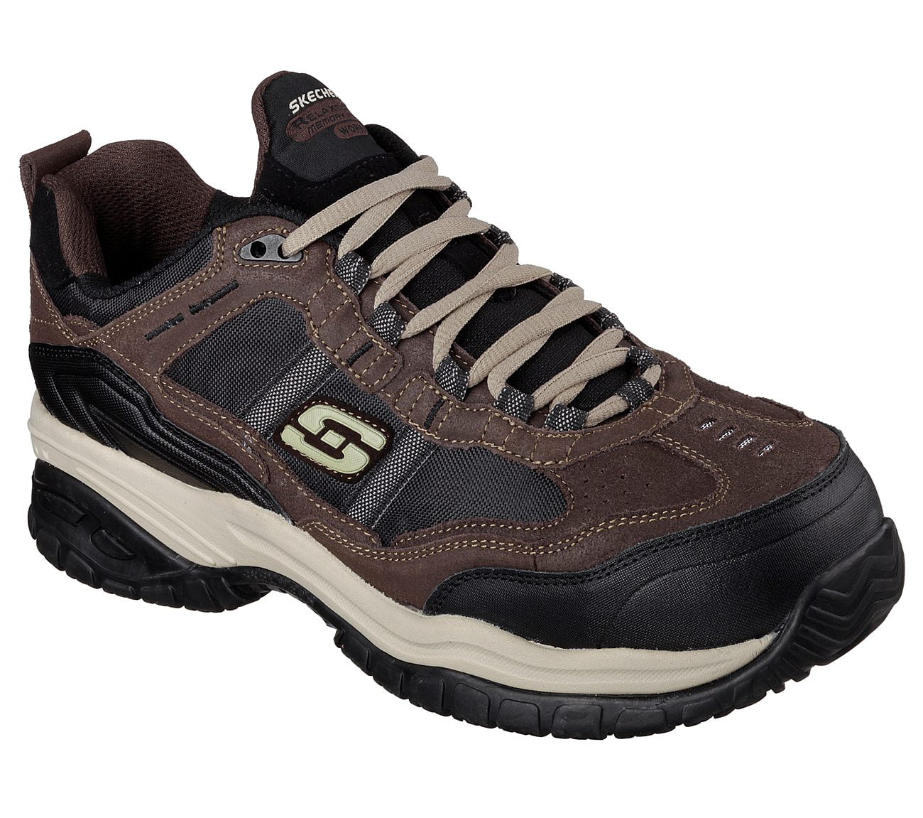 Skechers Work Men\'s Soft Stride Grinnel Athletic Composite Toe Safety Shoes