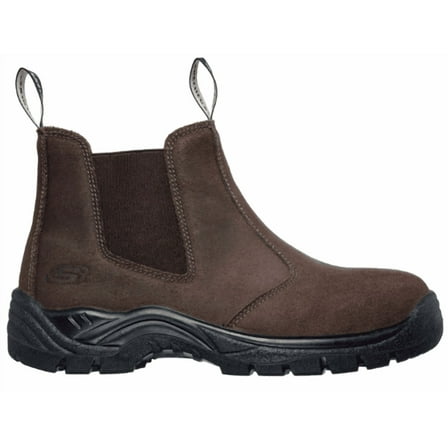Skechers Work Men's Tapter Slip On Chelsea Boot w/ Steel Safety Toe