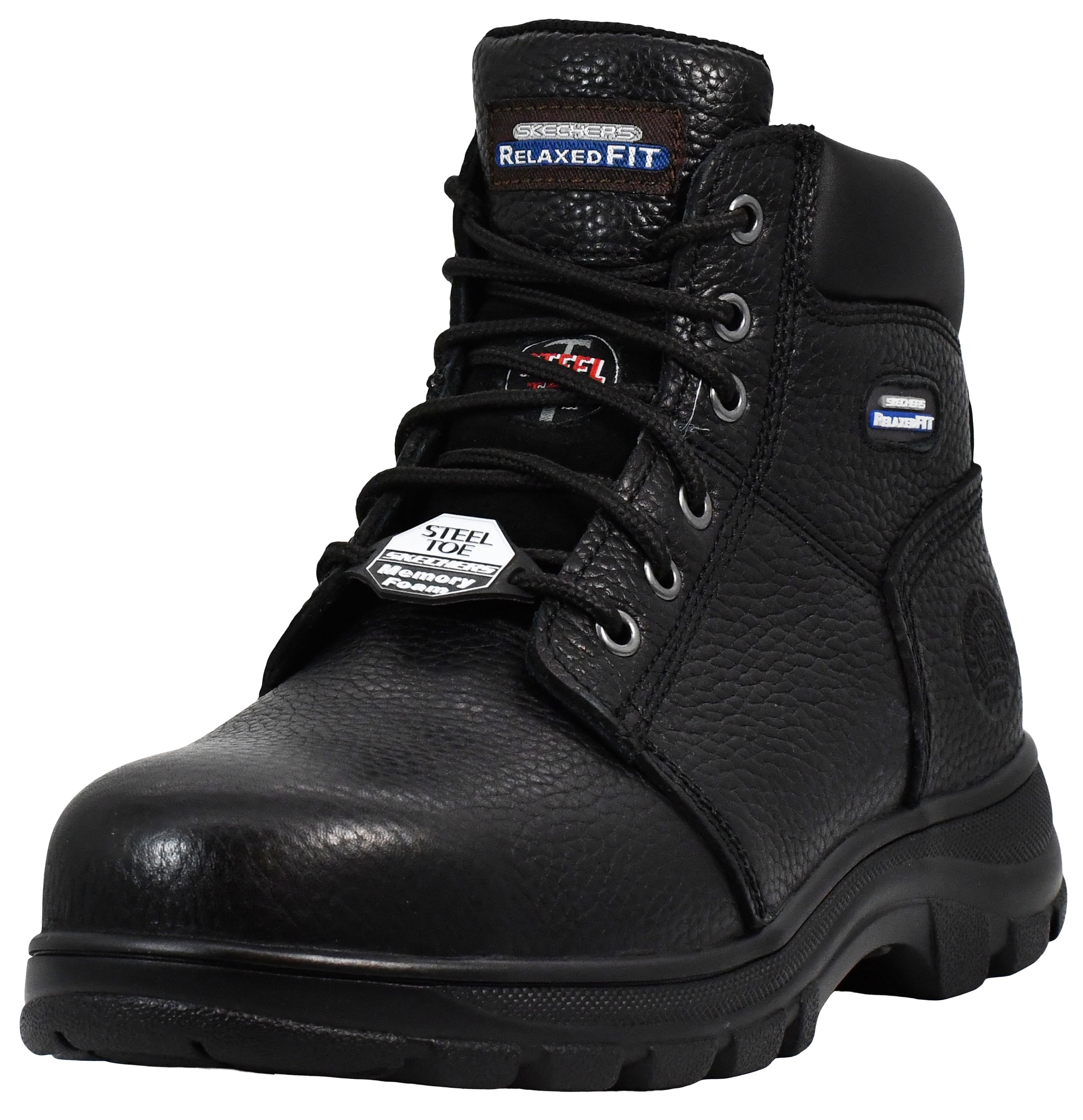 Sketchers boot- slip resistant, gel infused, memory foam wide width (steel toe) Skechers Safety Boots Leather S3 ESD Composite Toe Cap  main image 3
