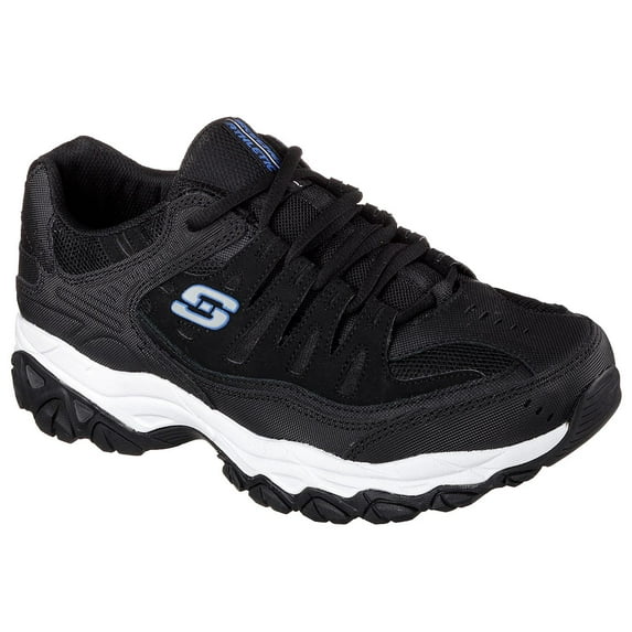Skechers mens Afterburn M. Fit fashion sneakers, Black/Royal, 12 M US