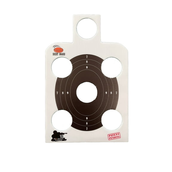 Skeet Board Shooting Target. Shooting Targets for outdoor range. 2-Quality 15"x 23" Skeet/Clay holder shooting target boards with 1-iron stand. Reusable targets