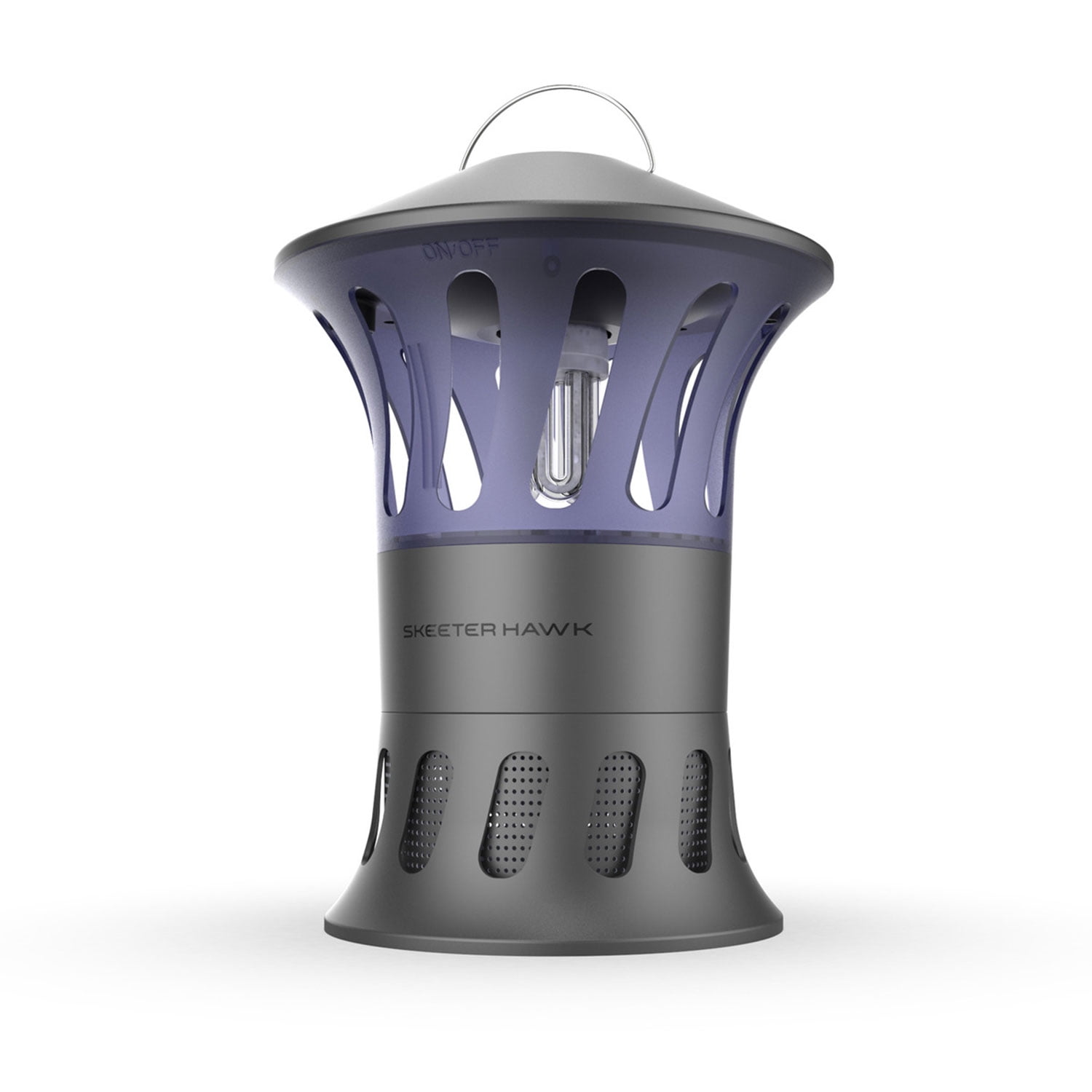 Skeeter Hawk LED Flying Insect Catcher Lamp w/ Whisper Quiet Fan, Large 