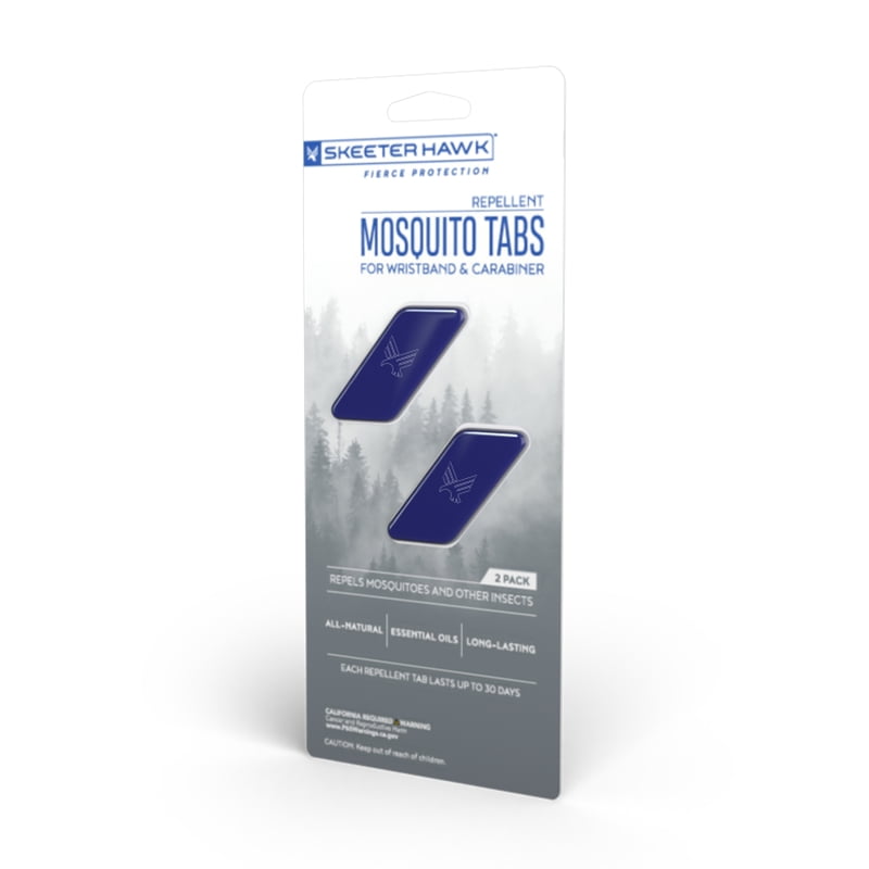 Skeeter Hawk Mosquito Repellent Tabs for Wristband and Carabiner, Blue