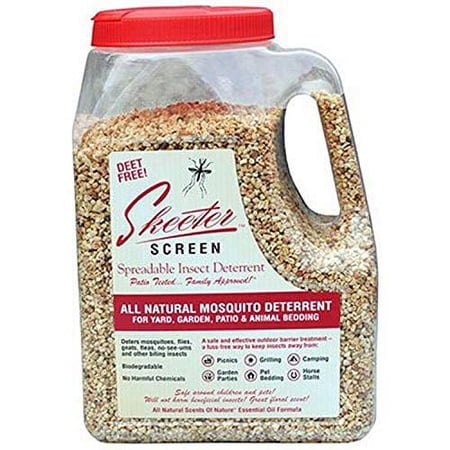 Skeeter Screen 90800 Spreadable Insect Deterrent, 4-Pound