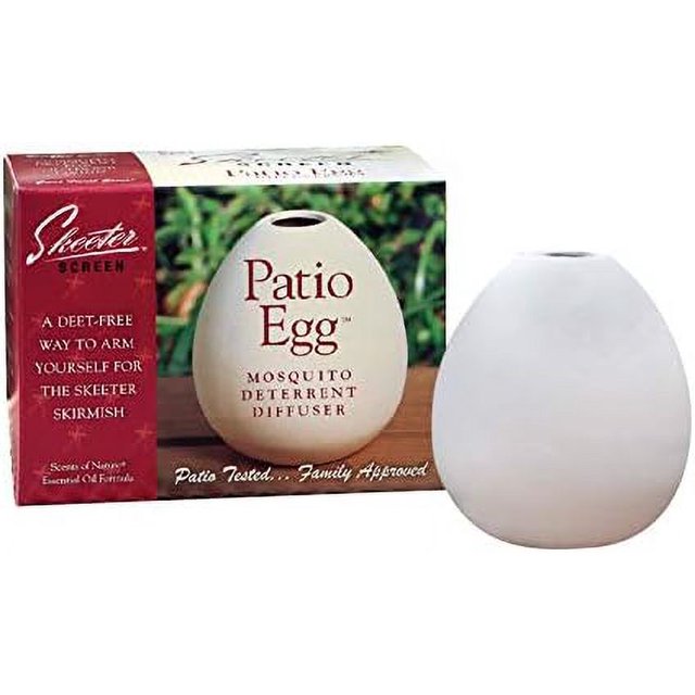 Skeeter Screen Patio Egg Insect Deterrent Diffuser For Mosquitoes 4 oz