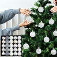 thumbnail image 1 of Skegnu 25pcs Christmas Balls Ornaments for Christmas Decorations Pendant 6cm/2.36" Wind Scratch Scratch Crack Painted Christmas Decoration Pendant Christmas Tree Pendant, 1 of 8