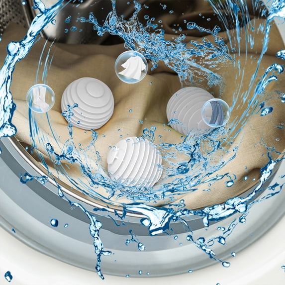 Skegnu Up to 50% off 3PCS Clothes Winding-Free Adsorption Hair Removal Cleaning Ball Reusable Hair Remover Washing Machine Hair Catcher Laundry Ball Dryer Ball For Clothing on Clearance