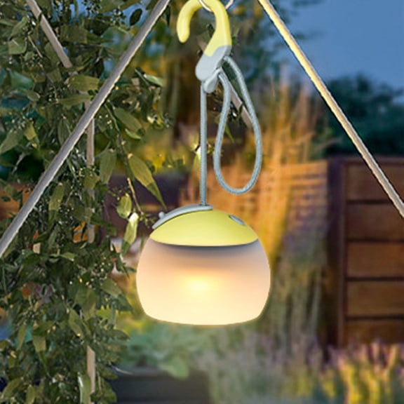 Skegnu 50% Off Clear! Camping Lantern, LED Camping Lantern With Hanging Hook Rechargeable Camping Light Battery Operated Tent Light For Patio Garden Party Hiking on Clearance