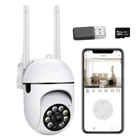 Skegnu 50% Off Clear! Outdoor Security Cameras,2.4GHz WiFi Cameras For Home Security,1080P Dome Surveillance Cameras 360° View,Security Camera With Motion Detection