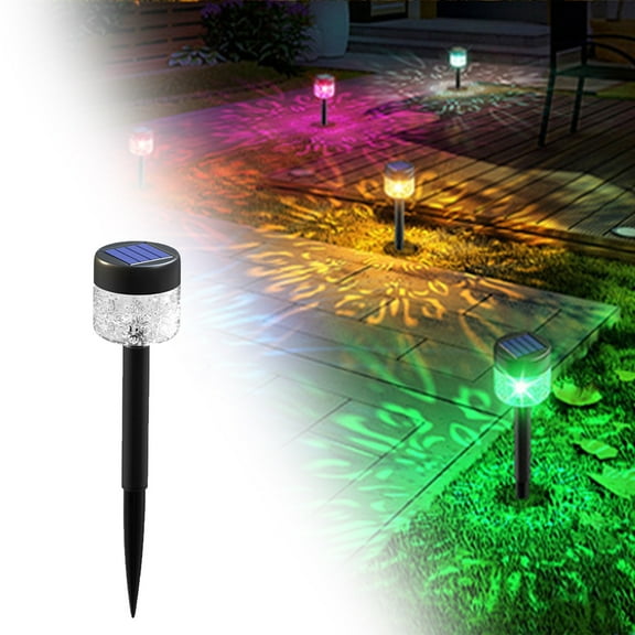 Skegnu 50% Off Clear! Super Bright Solar Lights Outdoor Impervious Lights (2pc), Dusk To First Light Up To 12 Hours Solar Powered Outdoor Walkway Garden Lights Auto On/Off, Sidewalk on Clearance