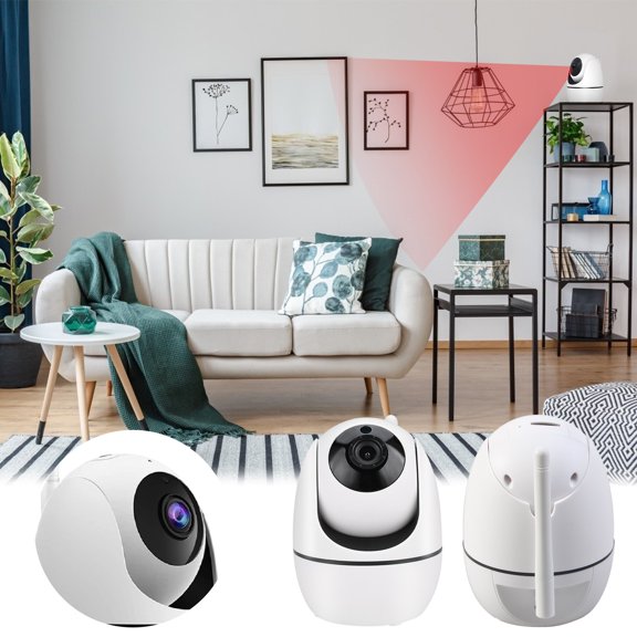 Skegnu 50% Off Clear! Wirelessv 1080p Ip Camera Pan Tilt Network Security Wireless Wifi Pet Camera Night Vision Wifi Camera Cameras for Home Security on Clearance