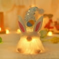 thumbnail image 1 of Skegnu Up to 55% off Easter Gnomes Lightable Doll Gnome Rudolph The Gnome Rabbits Faceless Doll With Lights Toy Decorations Easter Ornament on Clearance, 1 of 8