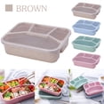 thumbnail image 1 of Skegnu Back to School Supplies Under $10 Lunch Box Reusable 4-Compartment Plastic Divided Food Storage Container Boxes Lunch Box for Women on Clearance, 1 of 6