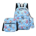 thumbnail image 1 of Skegnu Back to School Supplies Backpack For Men And Women, Nordic Printed Student Backpack, Nylon Three Piece Set, Computer Back Bag, Mother Bag for Adults Gift on Clearance, 1 of 1