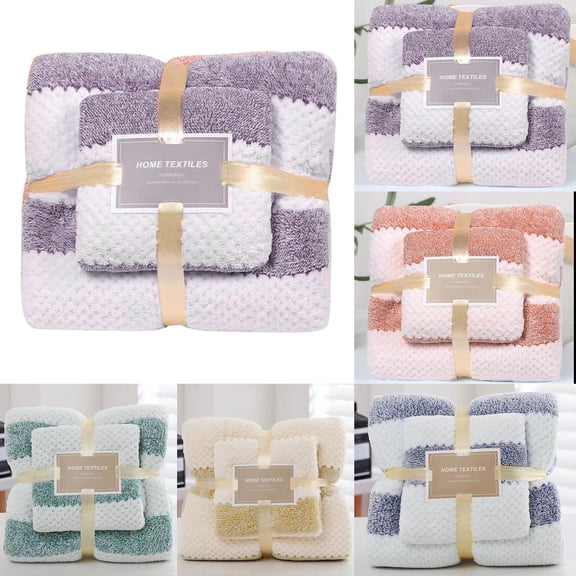 Skegnu Bath Towels Bath Towel Bathroom Set Deluxe Bath Towel Ultra Soft Cotton Towel Set High Absorbent Towel Includes 1 Bath Towel 28.5X51 Inches And 1 Towel 13.5X29.5 In on Clearance