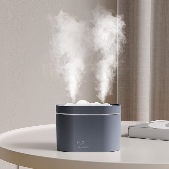 Skegnu Bedroom Cool Mist Humidifiers Desktop Humidifier 800ML Humidifier Double Nozzle Humidifiers Diffuser USB Aroma Diffuser With Coloful Light Desktop Humidifier on Clearance