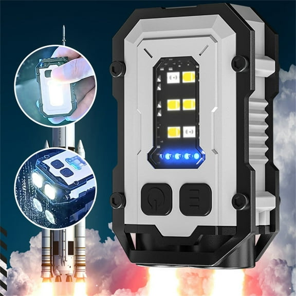 Skegnu Camping Gear Powerful Mini Flashlight Keychain Light Charging Outdoor High Brightness Light Source for Home Great Gifts for Less