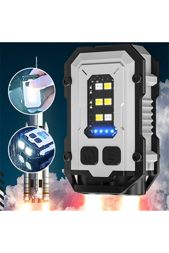 Camping Gear Powerful Mini Flashlight Keychain Light Charging Outdoor High Brightness Light Source for Home Great Gifts for Less