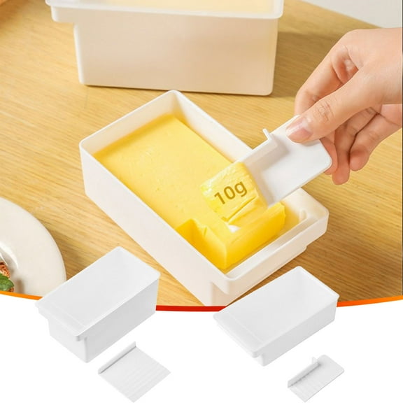 Skegnu Cheese Packaging Box Refrigerator Fruit Preservation Box Ginger Garlic Seasoning Storage Box Flip Over Butter Storage Box Food Storage Containers With Lids Under $10