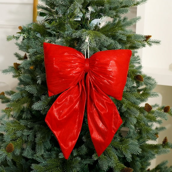 Skegnu Christmas Closet Decorations Christmas Red Multicolor Large Bright Silk Bow Decorations Christmas Shopping Mall Window Decoration Christmas Tree Ornaments Holiday Gift Finder