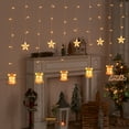 thumbnail image 1 of Clearance Christmas Decoration! Clearance Christmas Decoration! Skegnu Christmas Lights Christmas New Decorative Led Light String Christmas Tree Snow Lights Interior Room Ambience Curtain Light, 1 of 8
