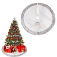 thumbnail image 1 of Skegnu Christmas Tree Skirts for Christmas Decoration Cartoons Christmas Tree Skirt High-end Christmas Decorations Embroidered Printed Pattern Gift Props, 1 of 6