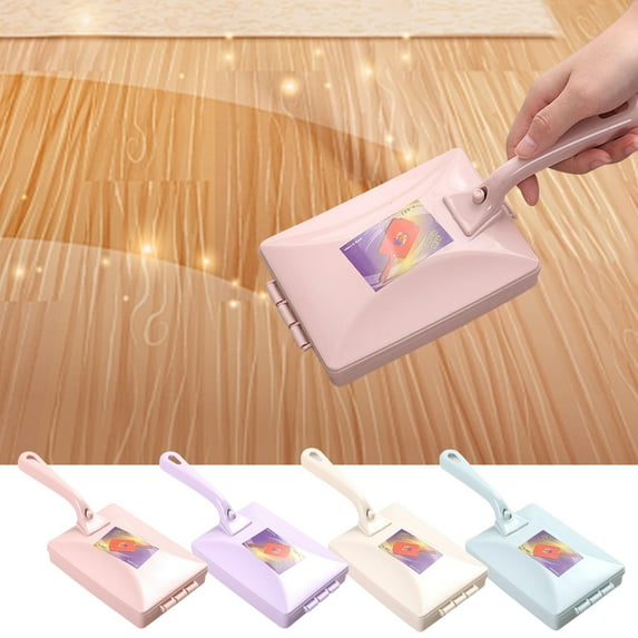 Skegnu Cleaning Supplies Household Double-roller Type Brush Carpet Cleaning Vacuum Brush Multi-functional Clothing Dehair Brush Bed Sweeping Brush Mops for Floor Cleaning