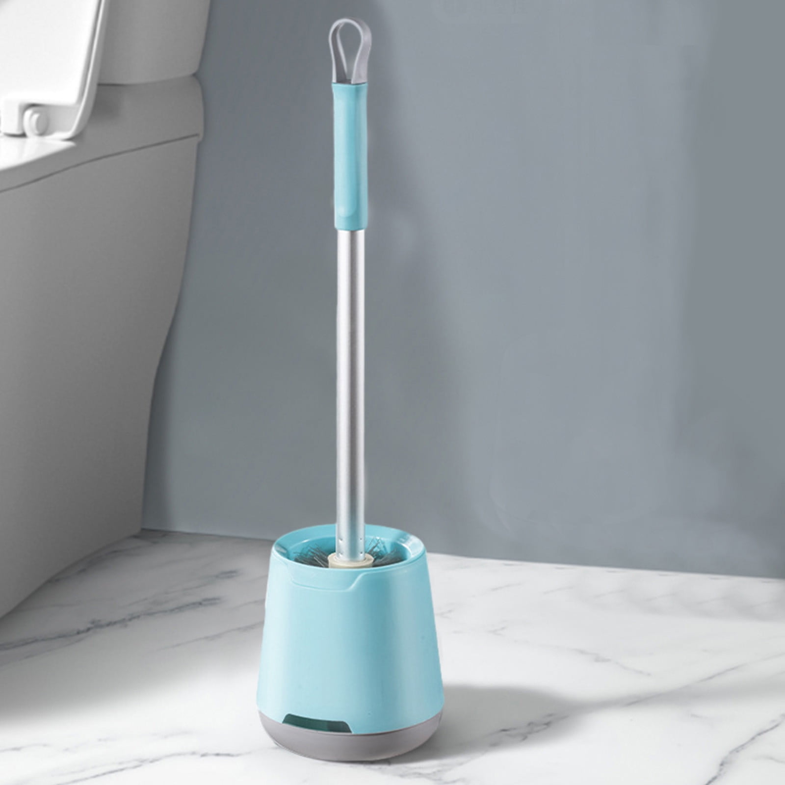 Skegnu Clearance Under $10 Toilet Brush With Hard Bristles Bathroom ...