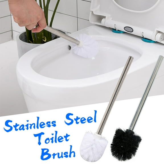 Skegnu Clearance Under $10 Household Plastic Stainless Steel Toilet Brush, Toilet Cleaning Brush, Plastic Toilet Cleaning Brush Cleaner Brush