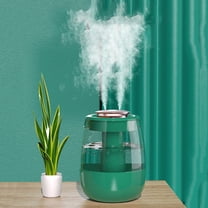 Skegnu Cool Mist Humidifiers for Bedroom Quiet Humidifiers for Large Room, USB Double Spray Heavy Fogss Silent Digital Humidifier Desktop Office Night Light Humidifier on Clearance