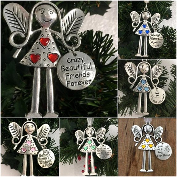 Skegnu Crazy Beautiful Friend Forever Angel Ornament Christmas Gift Holiday Gifts