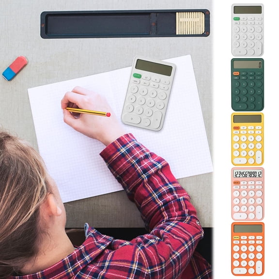 Skegnu Desk Calculator Portable Voice for Office Use, Financial Portability, High Appearance, Cute Girl, In Ins Style Great Gifts for Less