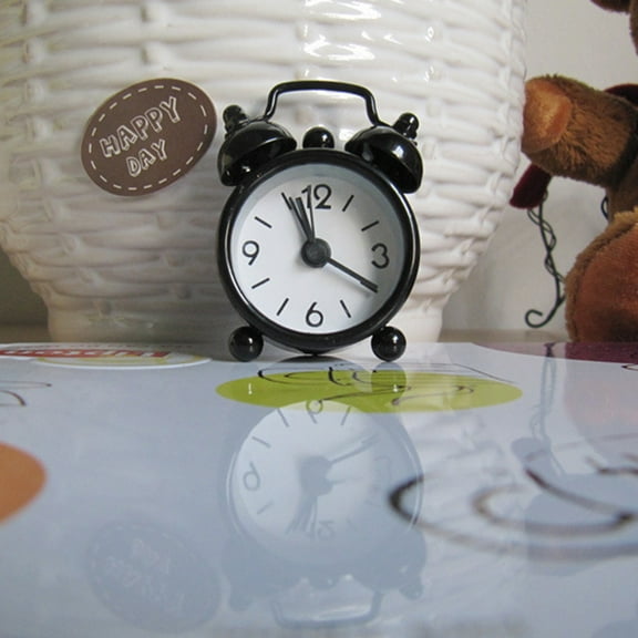Skegnu Digital Alarm Clock Cute Mini Metal Small Alarm Clock Electronic Small Alarm Clocks for Adults