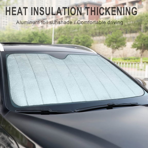 Skegnu Five-layer Thickening Sunscreen Car Sunshade Aluminum Foil Insulation Car Rays Sun Visor Protector Sunshade Sunshade Canopy Outdoor Sunshades for Beach