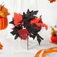 thumbnail image 1 of Skegnu Halloween Thanksgiving Decorations Maple Leaves Stems Artificial Leaves Silk Maple Leaves Fall Bouquet For Artificial Plants Fall Floral Arrangements Halloween Decor Family Gifts, 1 of 6