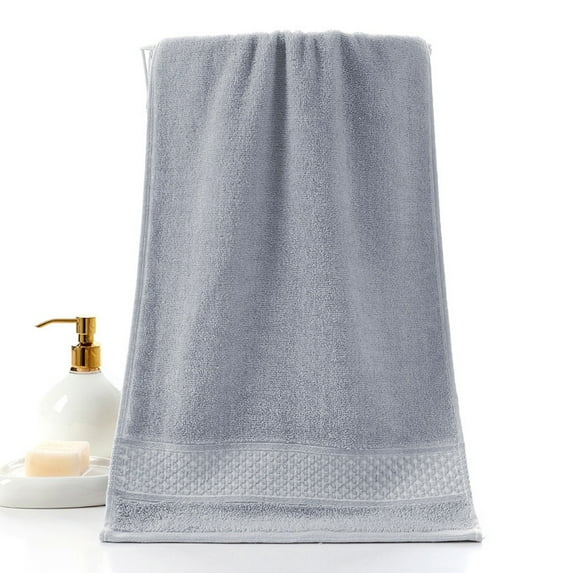 Skegnu Hand Towels Towel Thickened Soft Absorbent Plain Color Household Wash Face Gift Towel