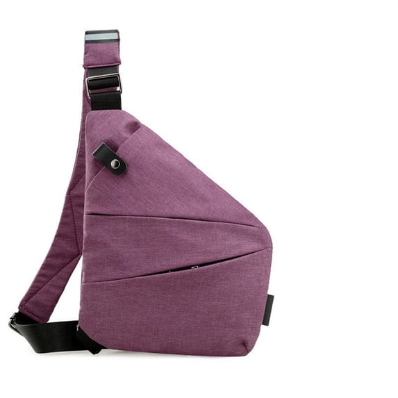 Skegnu Left Shoulder Bag Nylon Chest Bag Men Lightweight Simplicity Large Capacity Crossbody Casual Please Select Single Shoulder Bag on Clearance