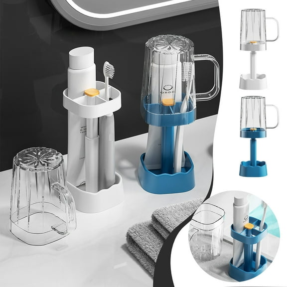 Skegnu New Mouthwash Cup Storage Rack, Electric Toothbrush, Cup, Equipment, -proof Toothbrush, Inverted Dormitory, Good Items, Portable